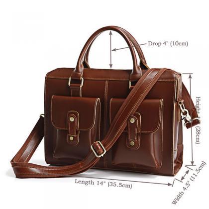 100% Genuine Cow Leather Men's Brown..