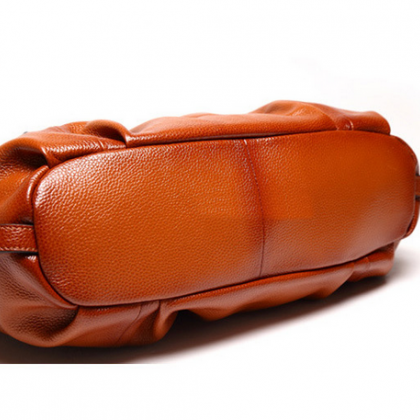Genuine Leather Real Leather Tote Shoulder Bag..
