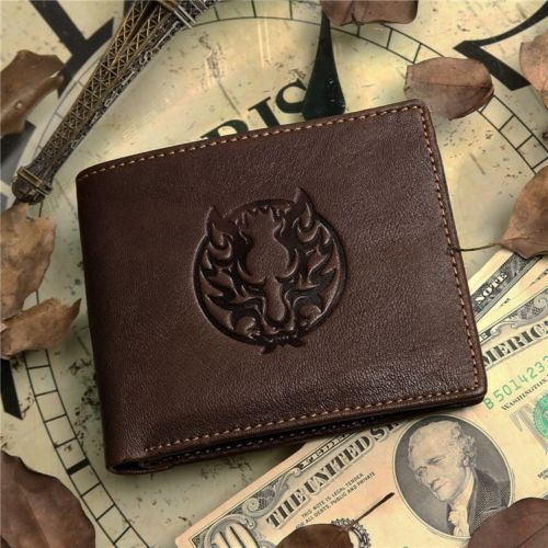 Vintage Leather Men's Business Card Holder Wallet Purse