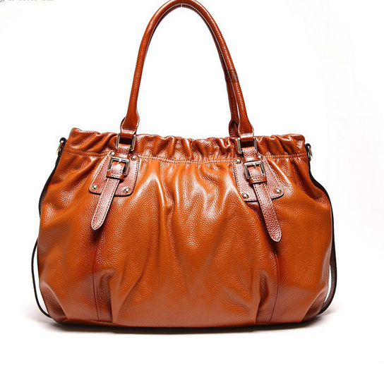 Genuine Leather Real Leather Tote Shoulder Bag Purse Hobo Handbag on Luulla