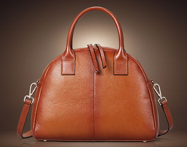 Genuine Leather Real Leather Tote Shoulder Bag Purse Hobo Handbag on Luulla